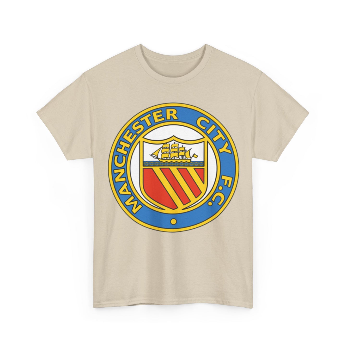 Manchester City Football Club Retro Crest T-Shirt - Retro Soccer Fan Tee