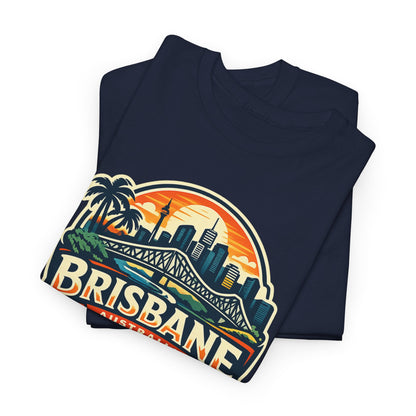 Brisbane Australia Vintage Sunset T-Shirt
