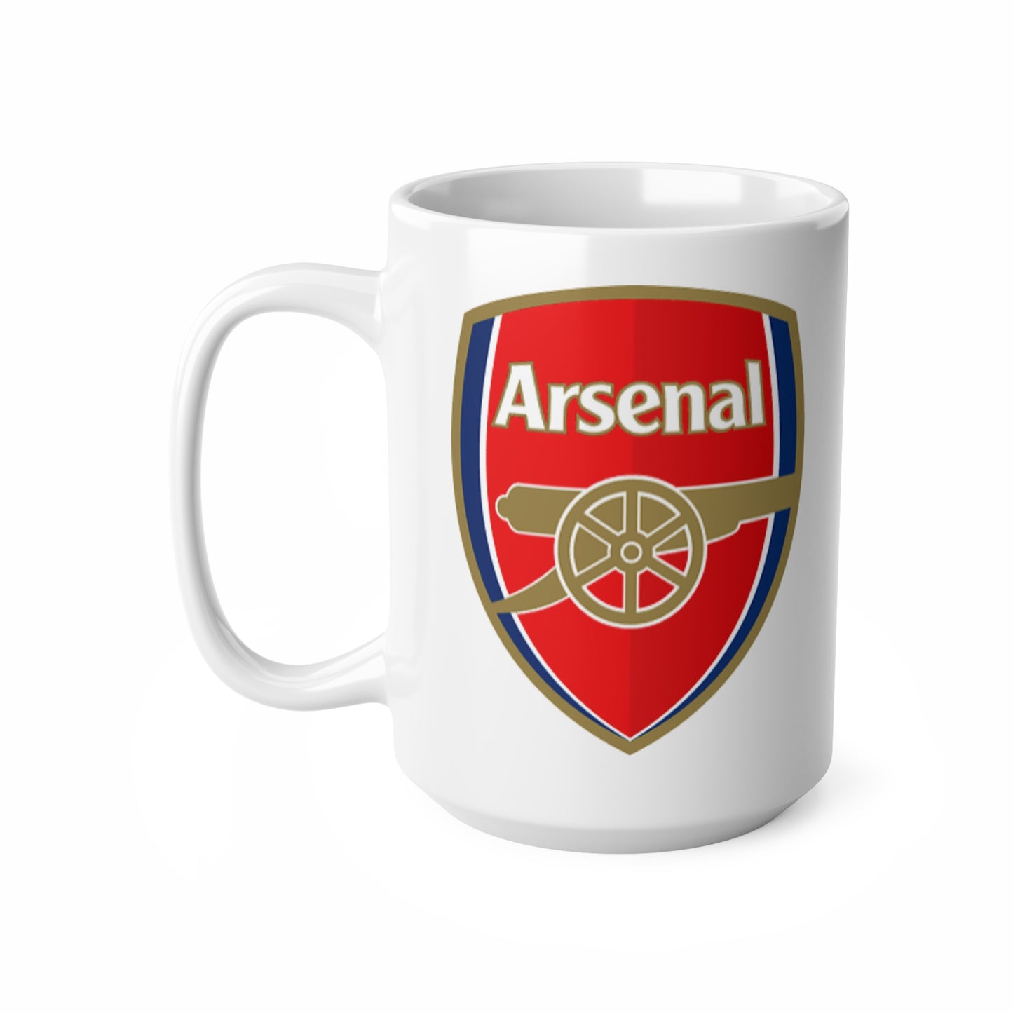 Arsenal Football Club Crest Mug — Ceramic Coffee Cup (11oz & 15oz)