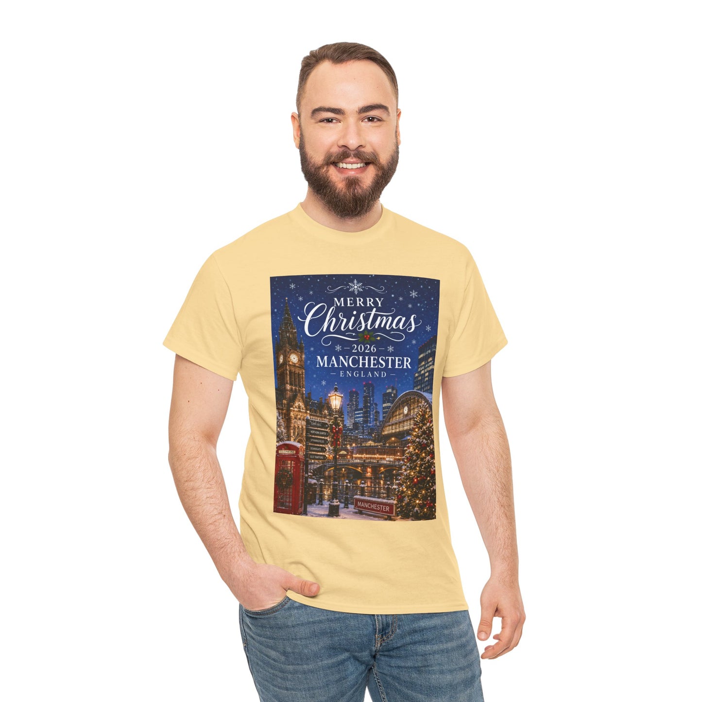 Manchester Christmas Tee — Merry Christmas 2026 Holiday T‑Shirt