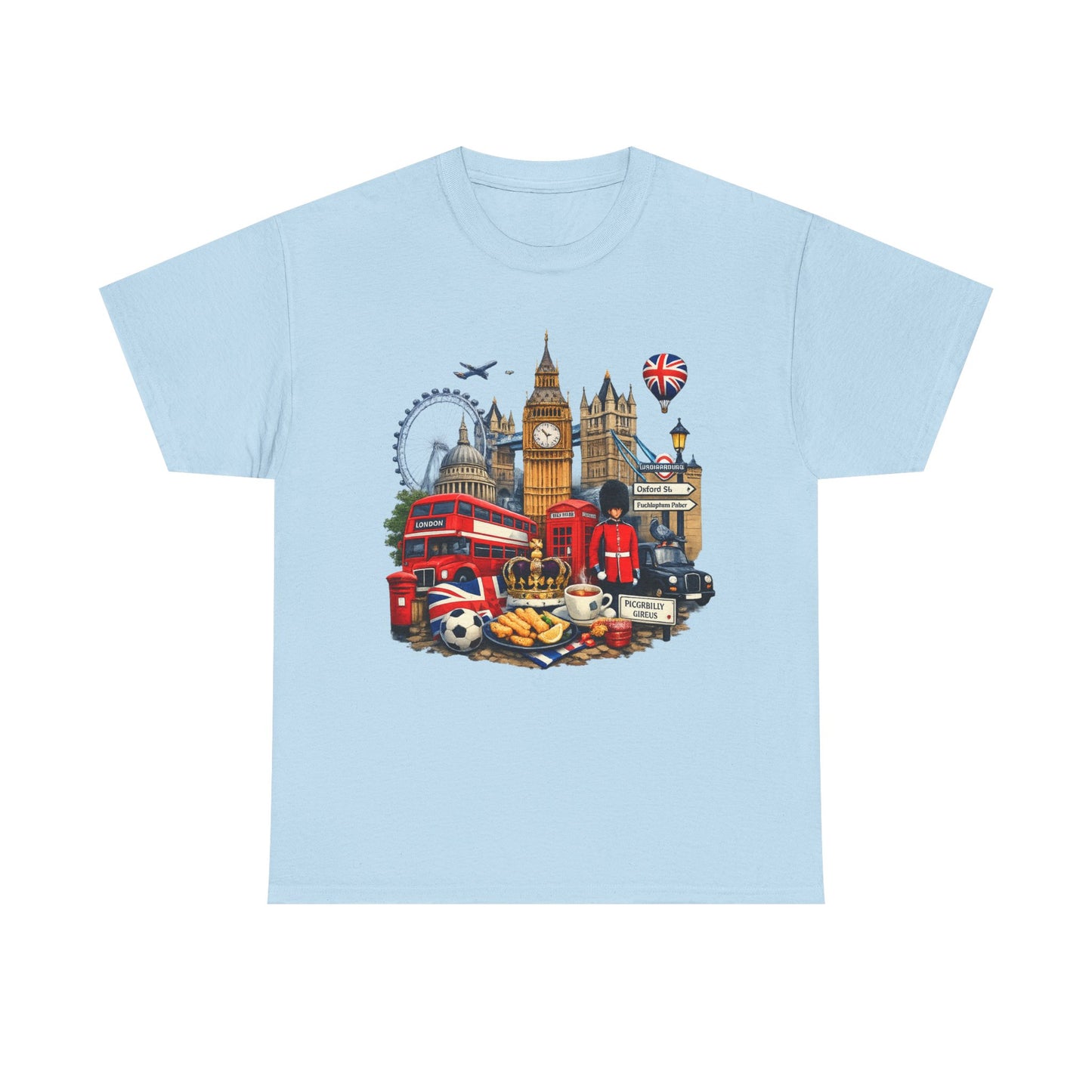 London Landmarks T‑Shirt — British Icons Collage Tee