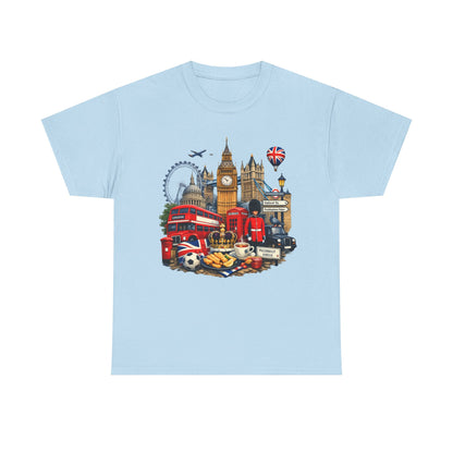 London Landmarks T‑Shirt — British Icons Collage Tee