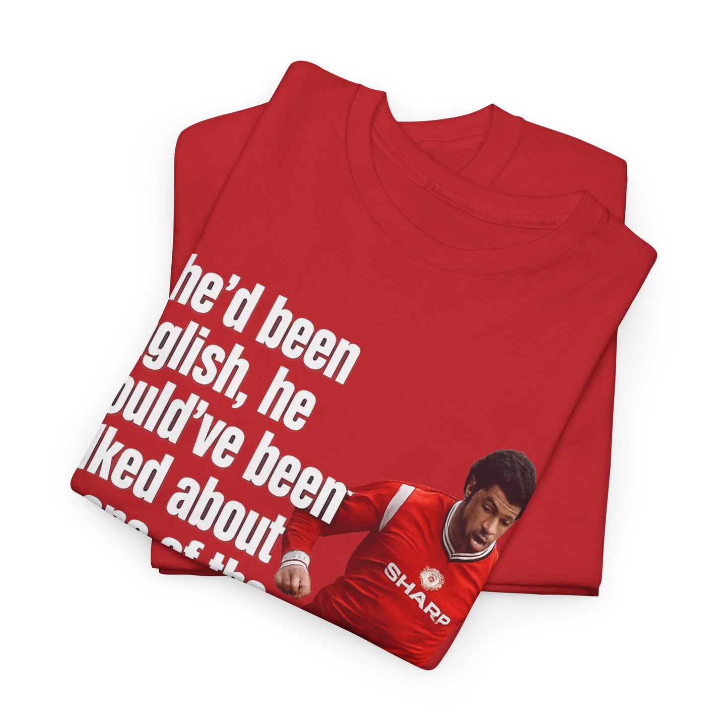 Vintage Football Tee — 'if he'd been English...' Roy Keane on Paul McGrath Quote Shirt