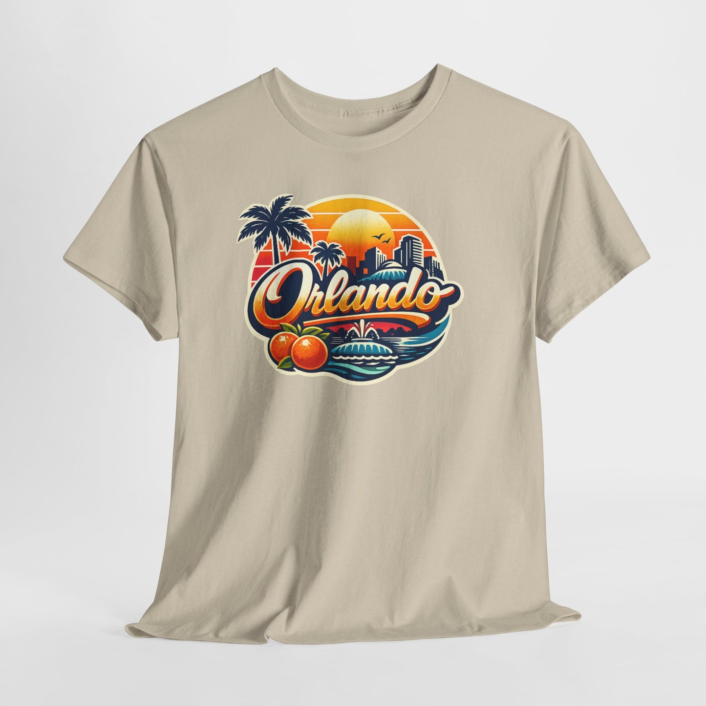 Orlando Retro Sunset T-Shirt — Vintage Florida Vacation Tee