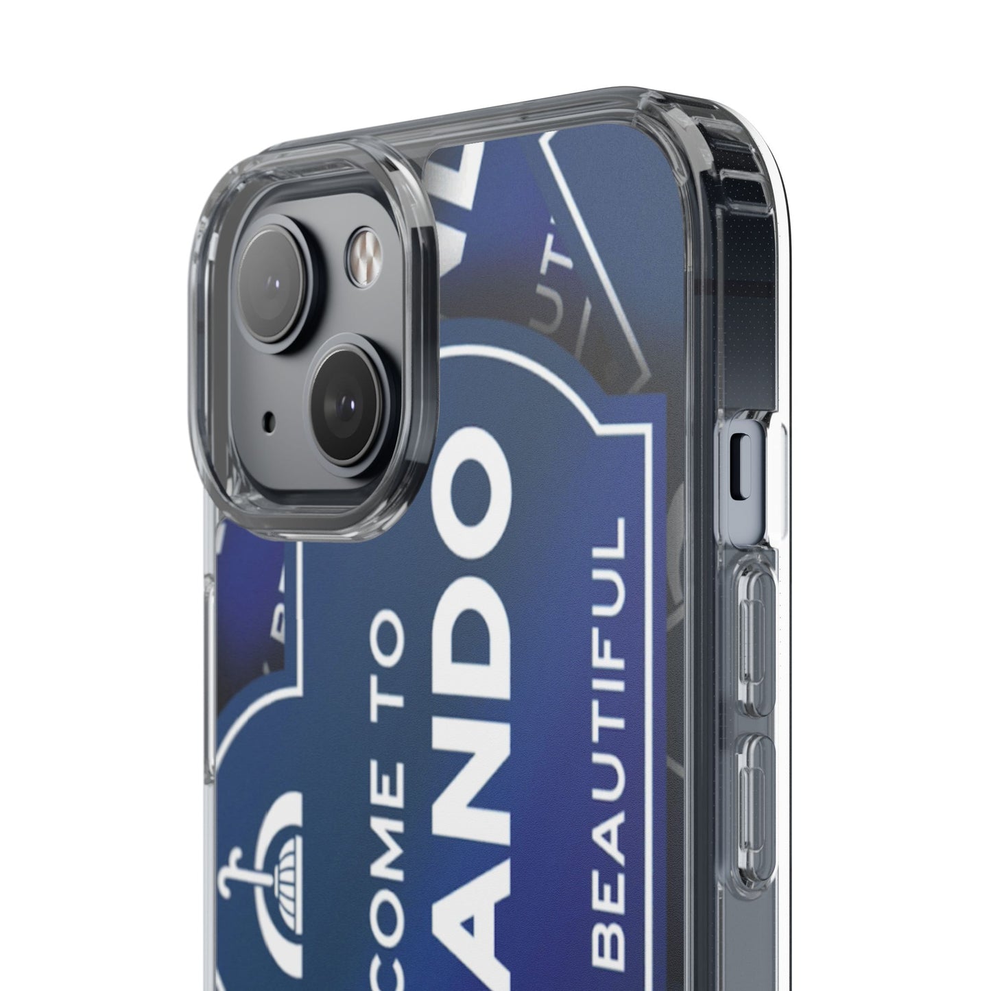Orlando Clear Phone Case — "Welcome to Orlando" City Sign Design