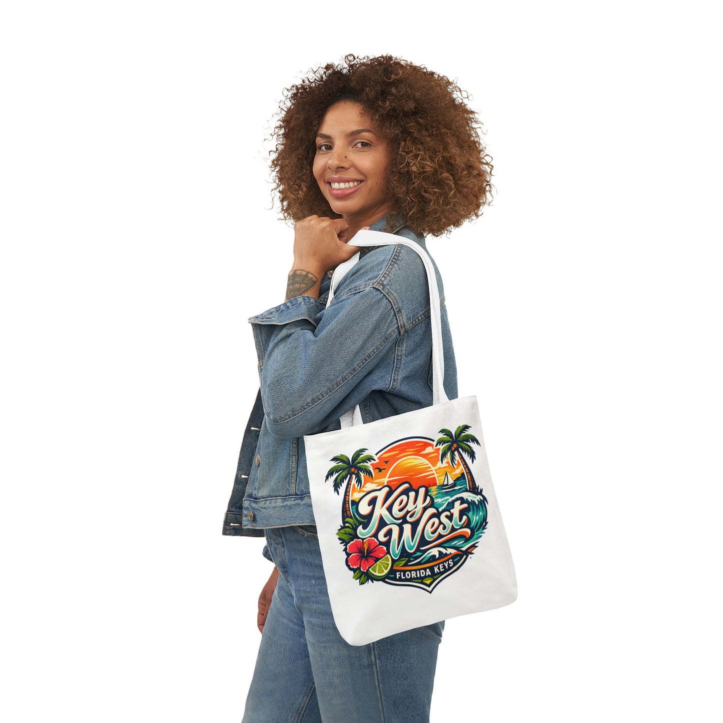 Key West Sunset Canvas Tote