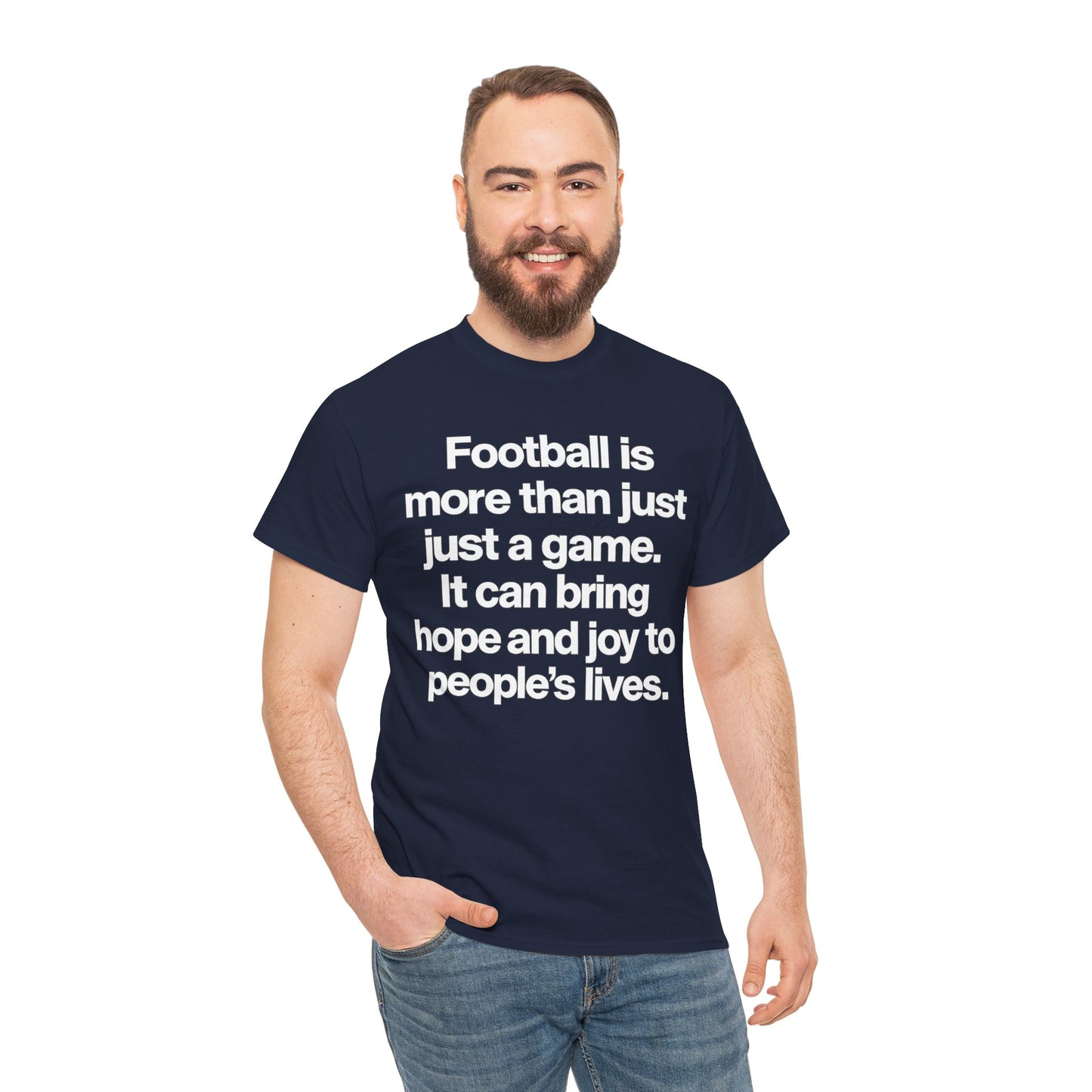 Football Is More Than Just a Game T-Shirt – Inspirational Soccer Quote Tee