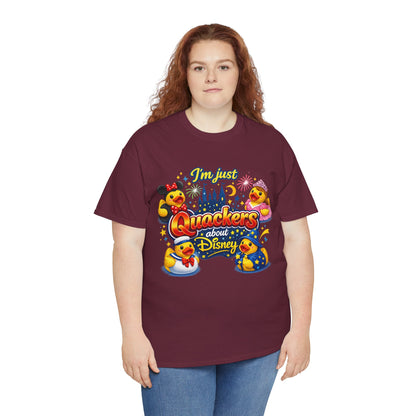 Quackers About Disney Rubber Duck Tee — "I'm Just Quackers About Disney" Graphic T-Shirt