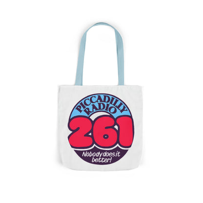 Tote Bag — Retro 'Piccadilly Radio 261' Vintage Logo Canvas Tote