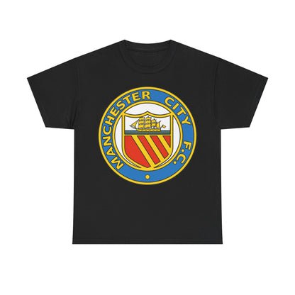 Manchester City Football Club Retro Crest T-Shirt - Retro Soccer Fan Tee