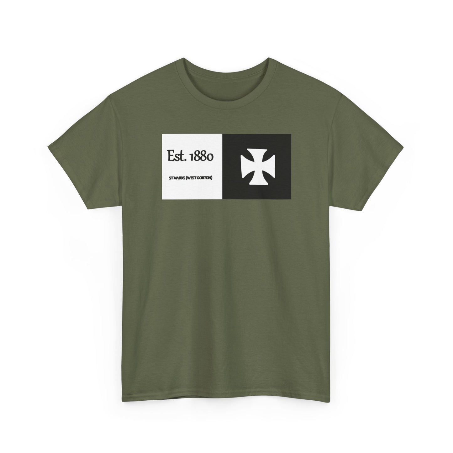 ST Mark's West Gorton (Manchester City) Est. 1880 Cross Logo T-Shirt