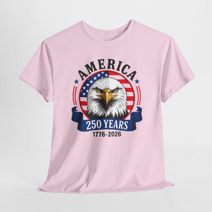 America 250 Years T-Shirt – Bald Eagle 1776–2026 Patriotic Tee