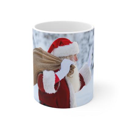 Santa Claus Photo Coffee Mug — Festive Christmas 11oz & 15oz Ceramic Mug