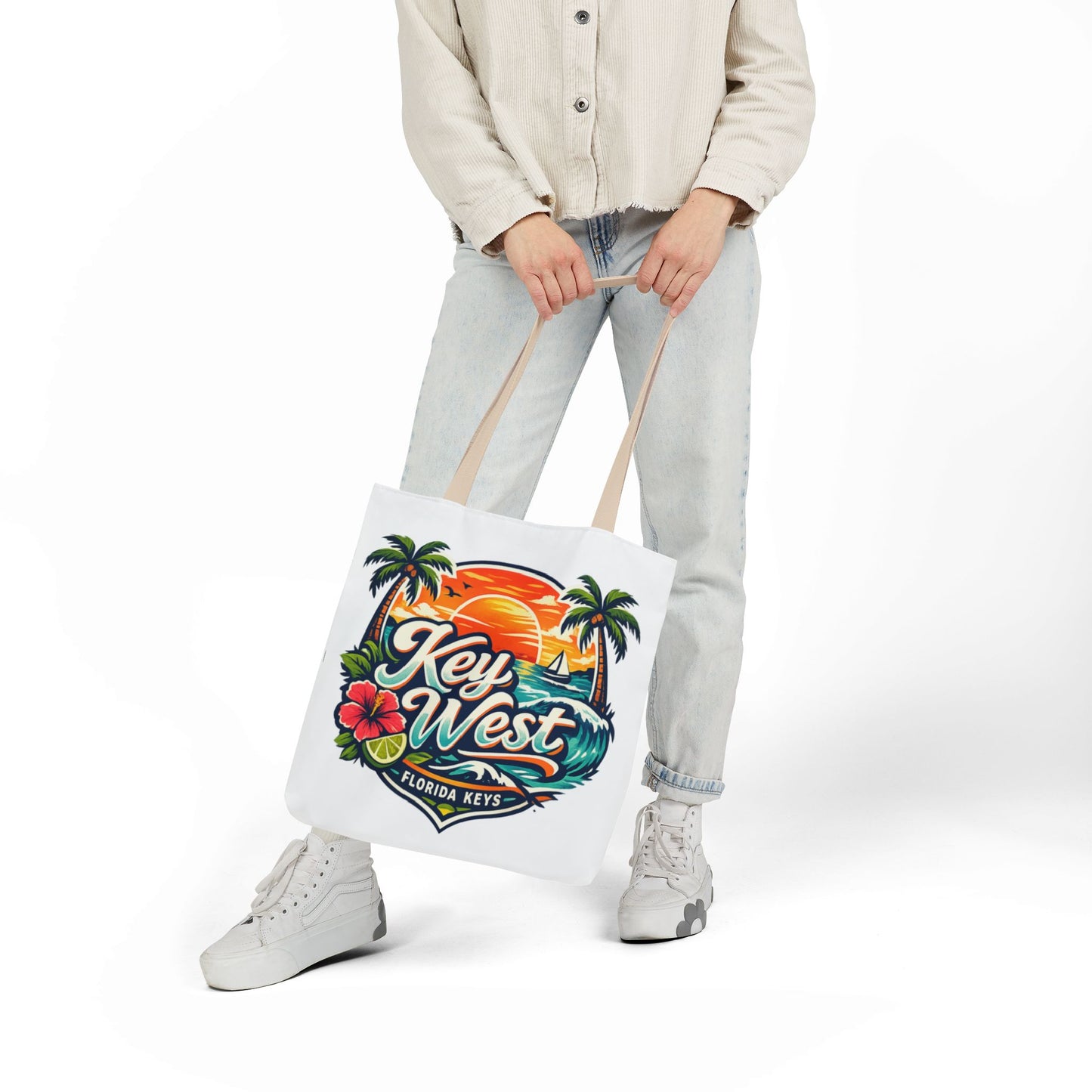 Key West Sunset Canvas Tote