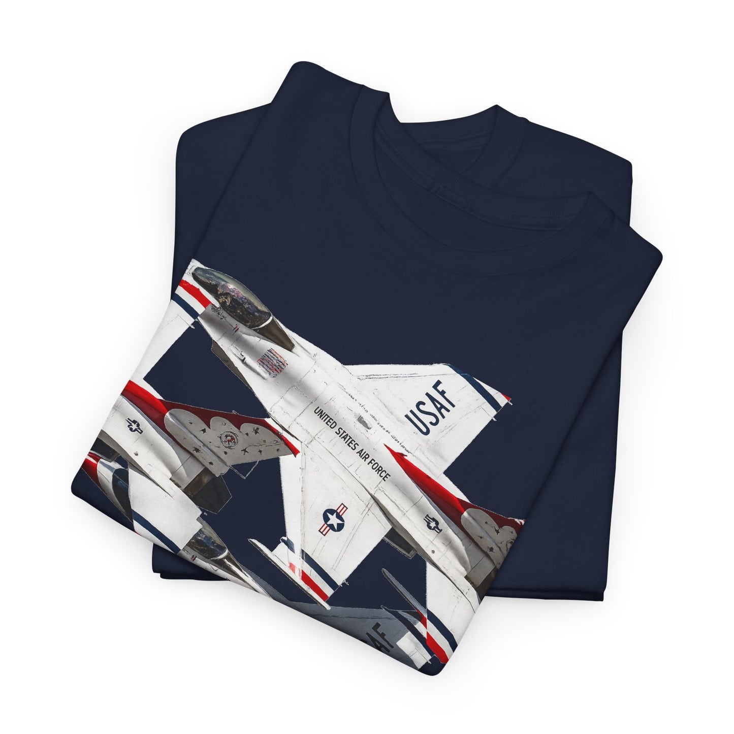 Thunderbirds Jet Formation T‑Shirt — Military Aviation Fighter Jets Tee