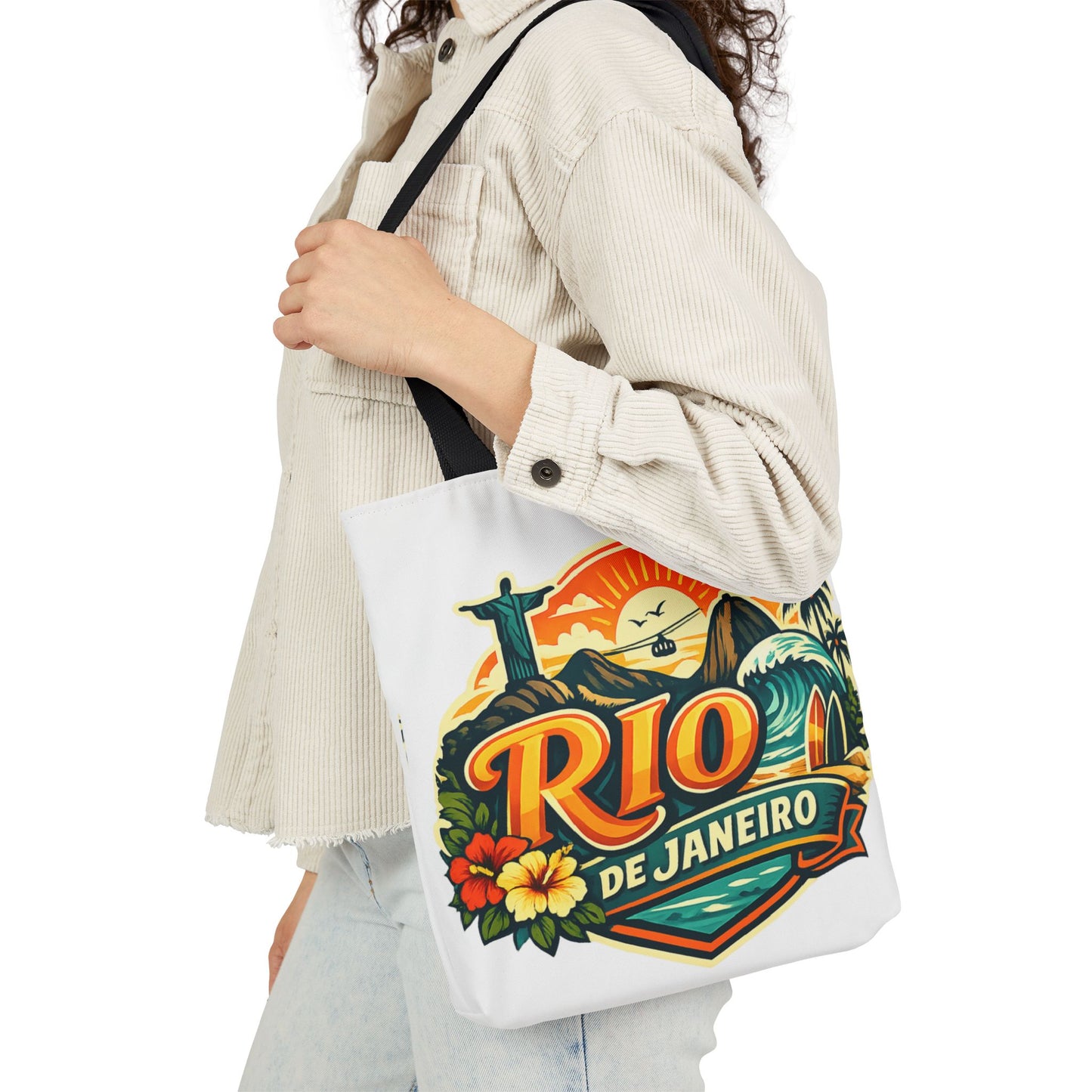 Rio de Janeiro Travel Tote — Retro Beach Canvas Bag