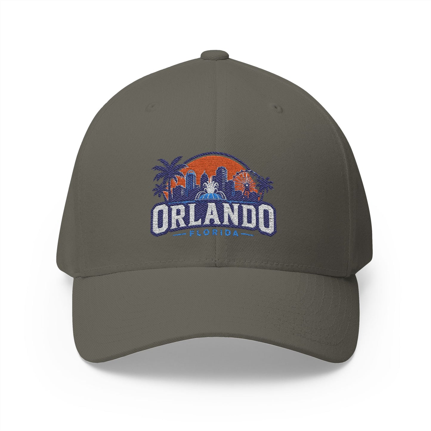 Orlando Florida Embroidered Baseball Cap — Sunset Skyline Hat