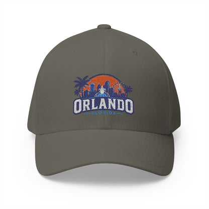 Orlando Florida Embroidered Baseball Cap — Sunset Skyline Hat