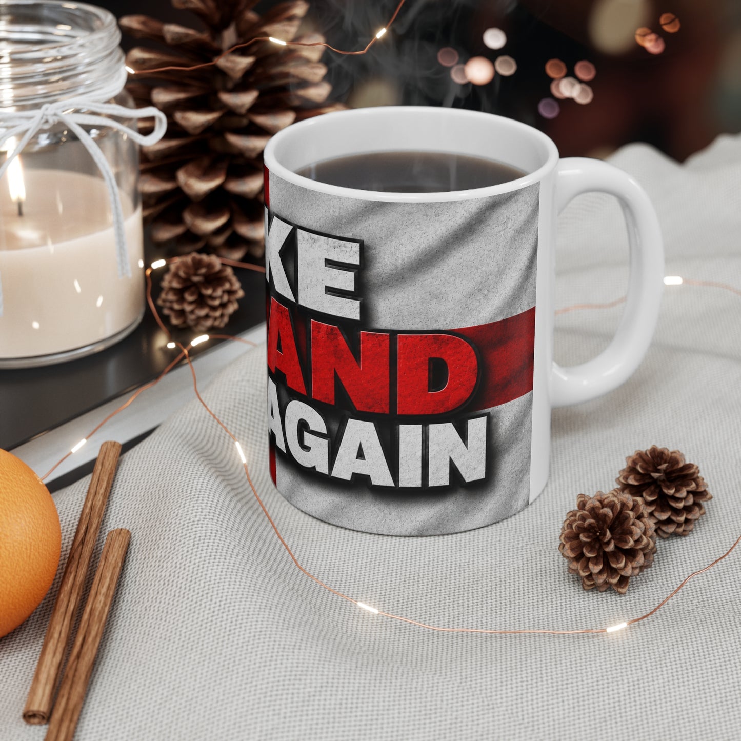Make England Great Again Ceramic Coffee Mug — Patriotic St. George Flag Design (11oz, 15oz)