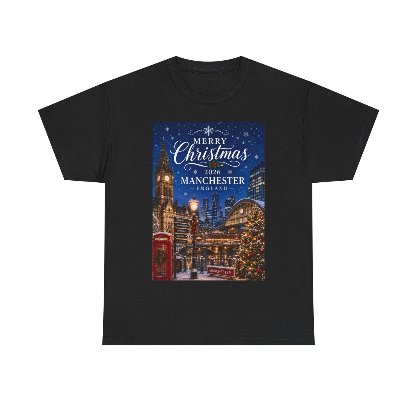 Manchester Christmas Tee — Merry Christmas 2026 Holiday T‑Shirt