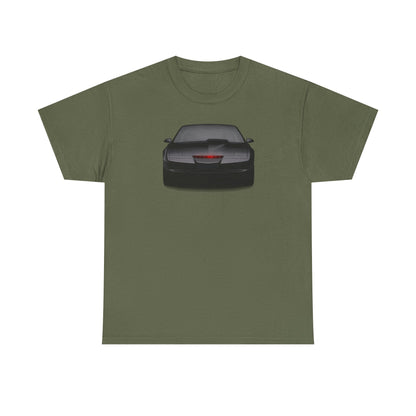 KITT-Inspired Retro Sports Car Tee — Front View Knight Rider Car Graphic Shirt