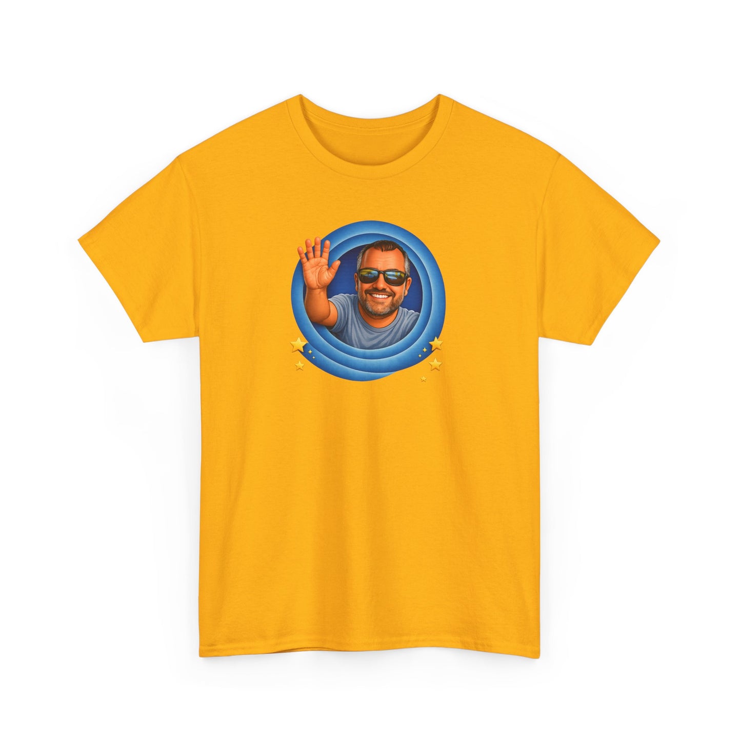 T-Shirt — "That's All, Folks!" Waving Portrait Graphic Tee