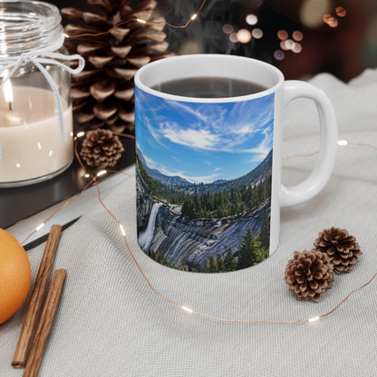 Yosemite Valley Scenic Photo Mug — Mountain Landscape Coffee Cup (11oz & 15oz)