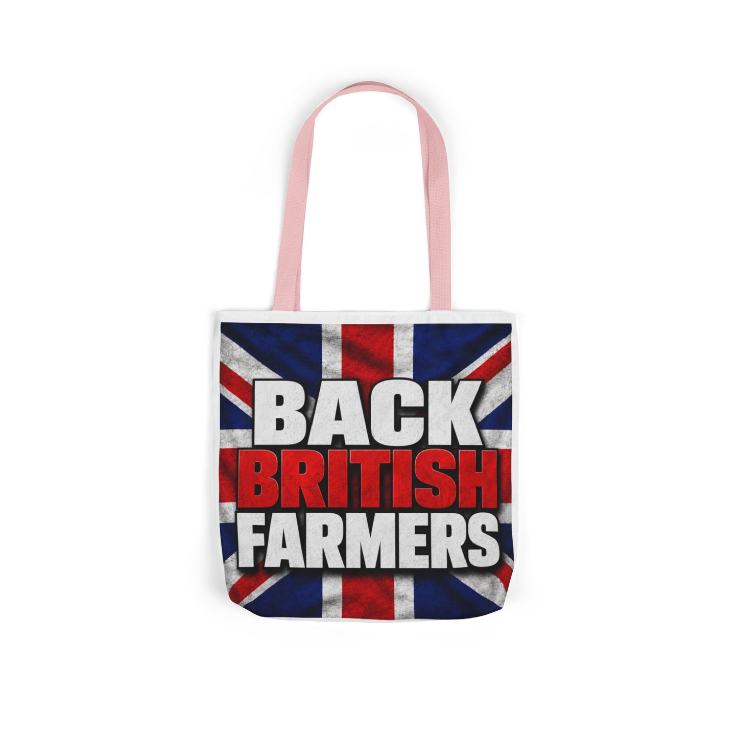 Back British Farmers Canvas Tote Bag — Union Jack Farming Support Tote