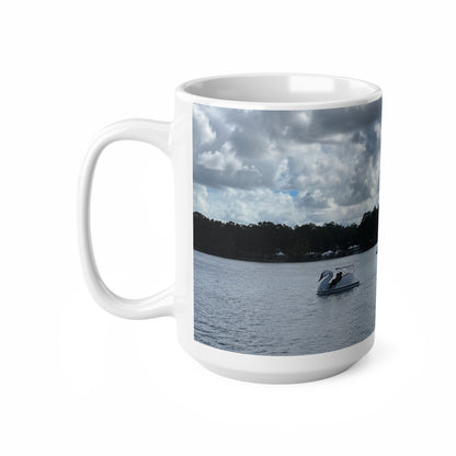 Lake Eola Orlando Swan Paddle Boat Lake Ceramic Coffee Mug — 11oz & 15oz Scenic Photo Mug