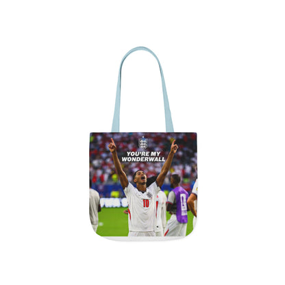 Jude Bellingham England Celebration Tote Bag – "You’re My Wonderwall" England Fan Canvas Tote