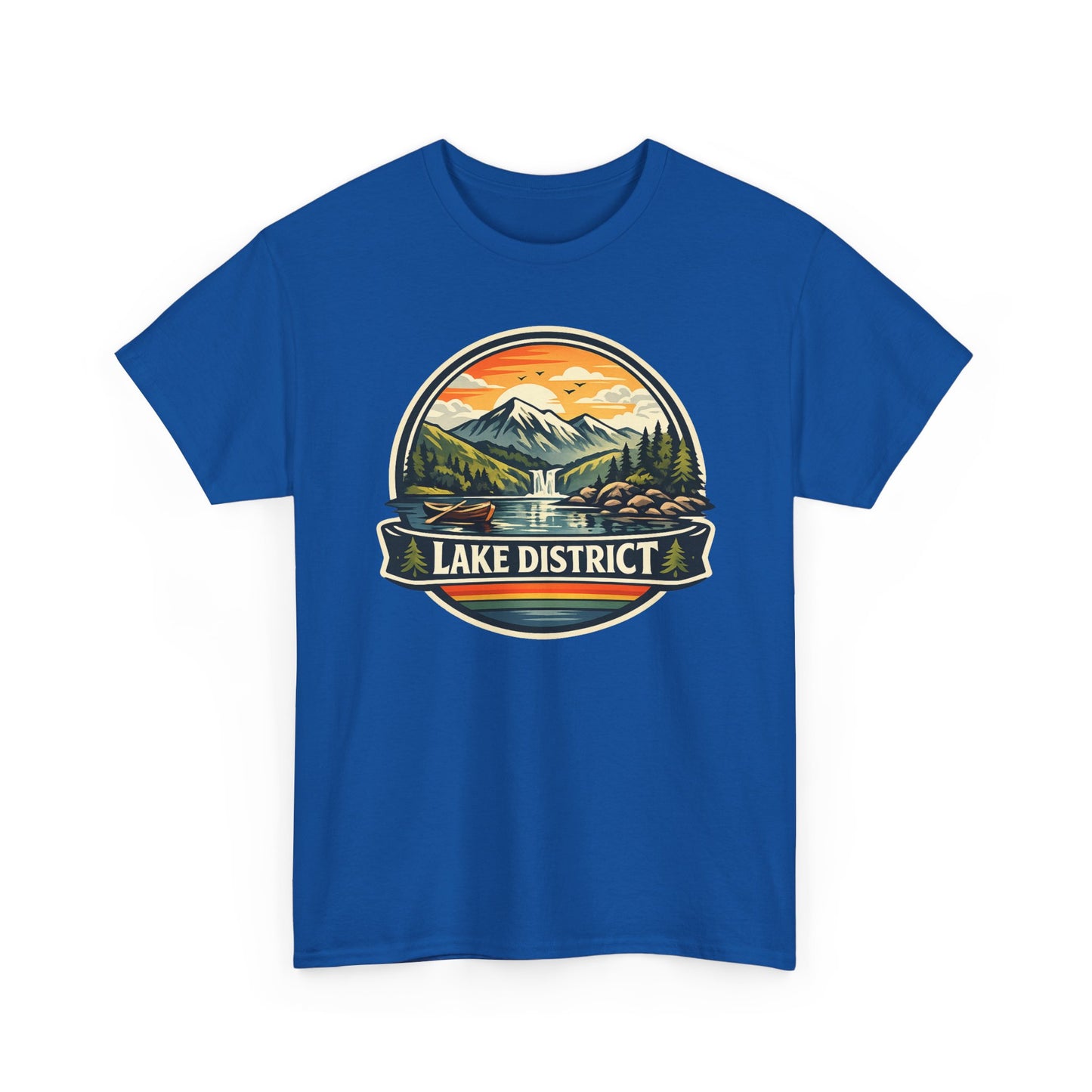 Lake District Graphic Tee — Scenic Mountain & Lake Camping Shirt