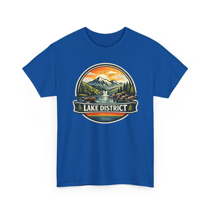 Lake District Graphic Tee — Scenic Mountain & Lake Camping Shirt