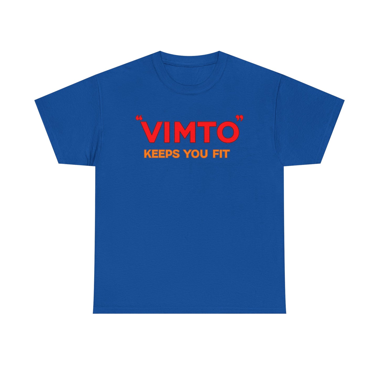 VIMTO "Keeps You Fit" Graphic Tee — Retro Beverage Logo T-Shirt