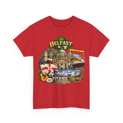 Belfast Collage T-Shirt – Titanic & City Landmarks Souvenir Tee