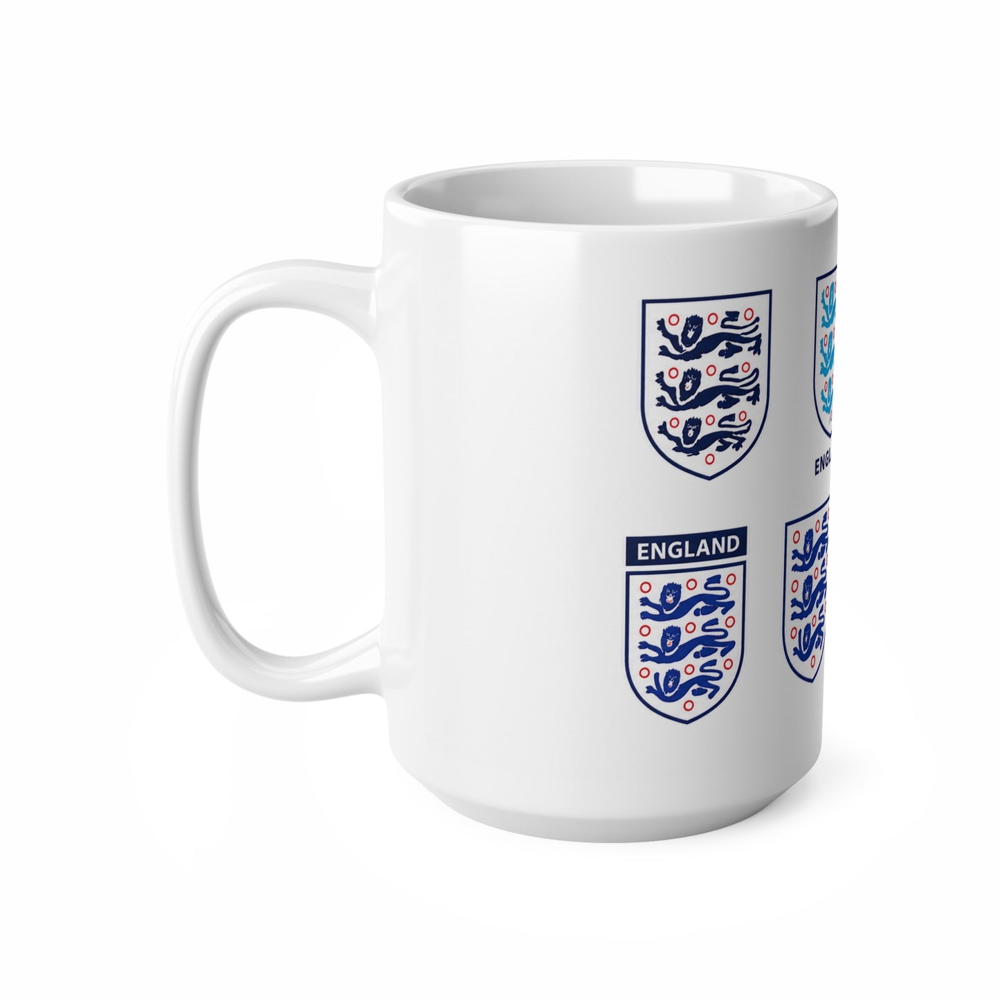 England Football Crest Mug — Ceramic Coffee Cup 11oz/15oz