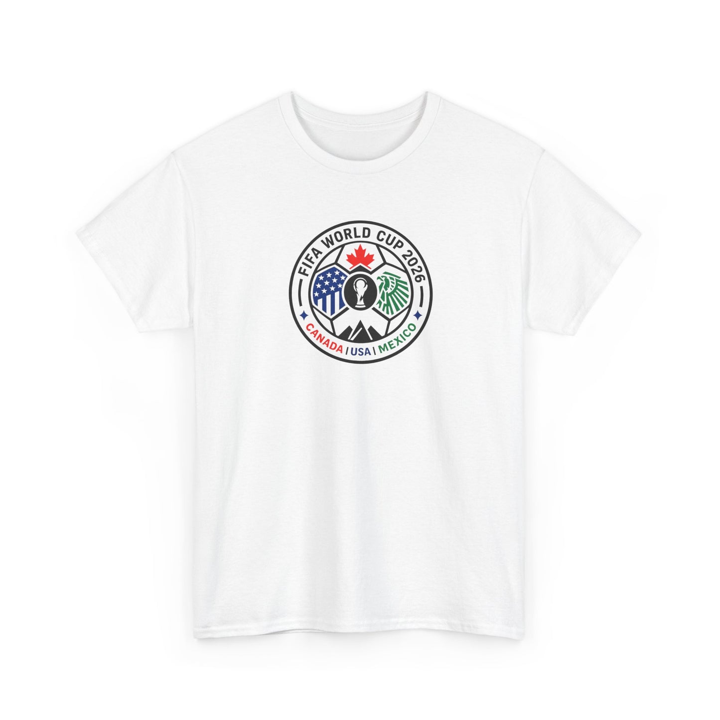World Cup 2026 Soccer Tee — Canada USA Mexico Crest