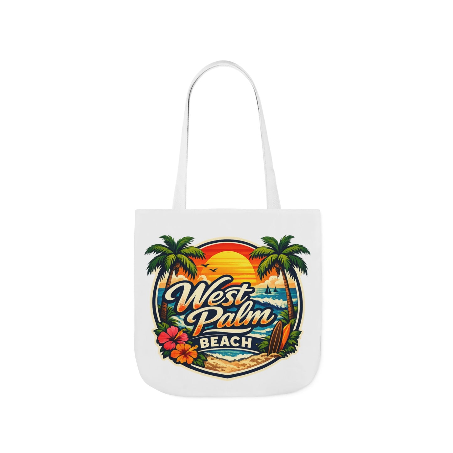 West Palm Beach Vintage Sunset Tote