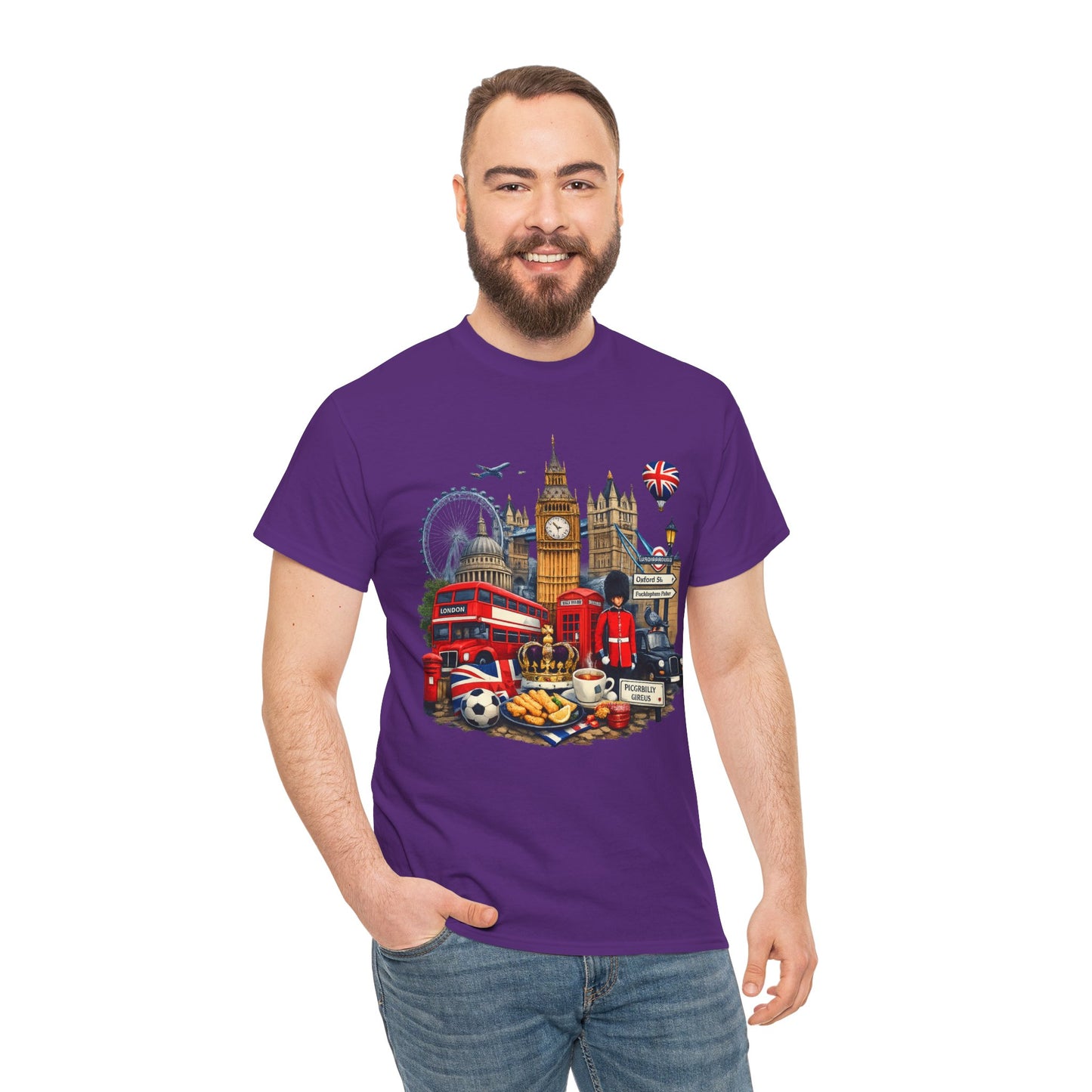 London Landmarks T‑Shirt — British Icons Collage Tee
