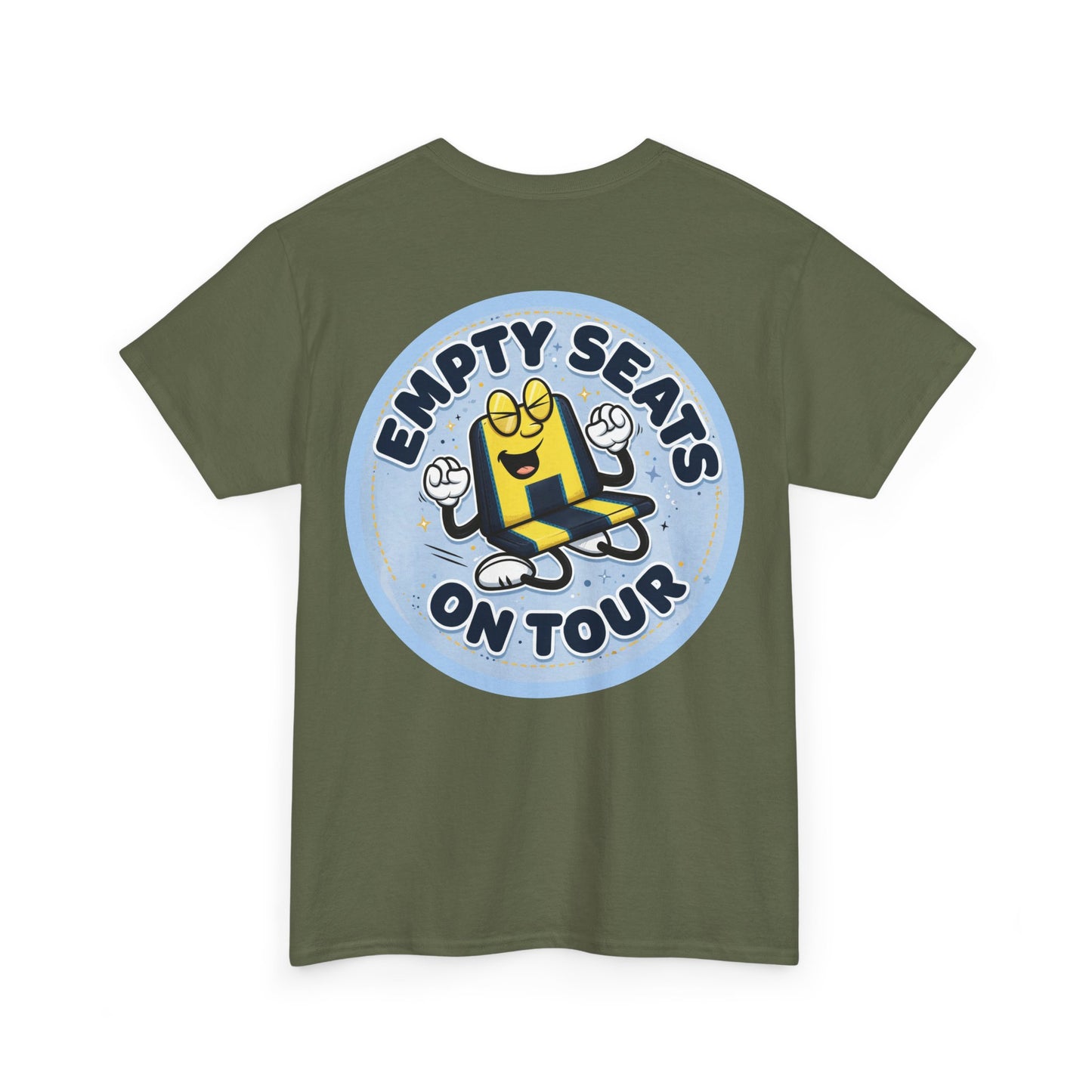 Manchester City T‑Shirt — "Empty Seats On Tour" Cartoon Seat Graphic Tee