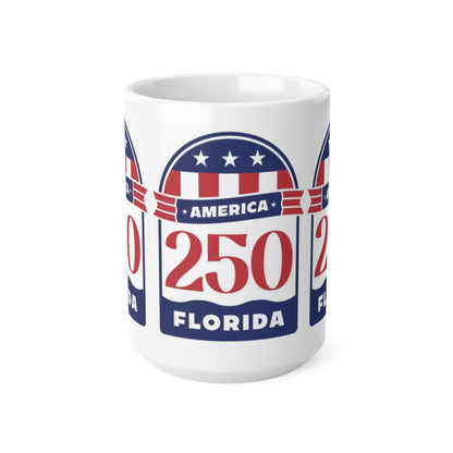 Florida 250 America Ceramic Coffee Mug — Patriotic Racing Number 11oz/15oz