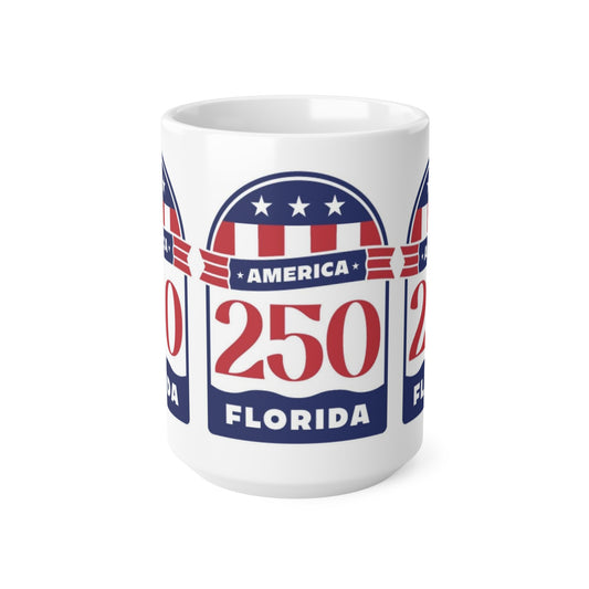 Florida 250 America Ceramic Coffee Mug — Patriotic Racing Number 11oz/15oz