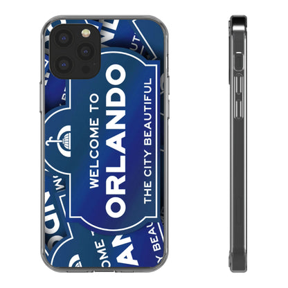 Orlando Clear Phone Case — "Welcome to Orlando" City Sign Design