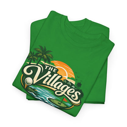 The Villages of Florida Sunset Logo Tee - Florida Palm Beach Retro T-Shirt