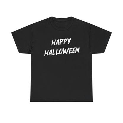 Happy Halloween T-Shirt – Spooky Script Holiday Tee