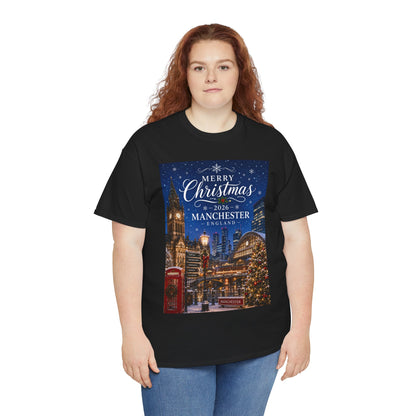 Manchester Christmas Tee — Merry Christmas 2026 Holiday T‑Shirt