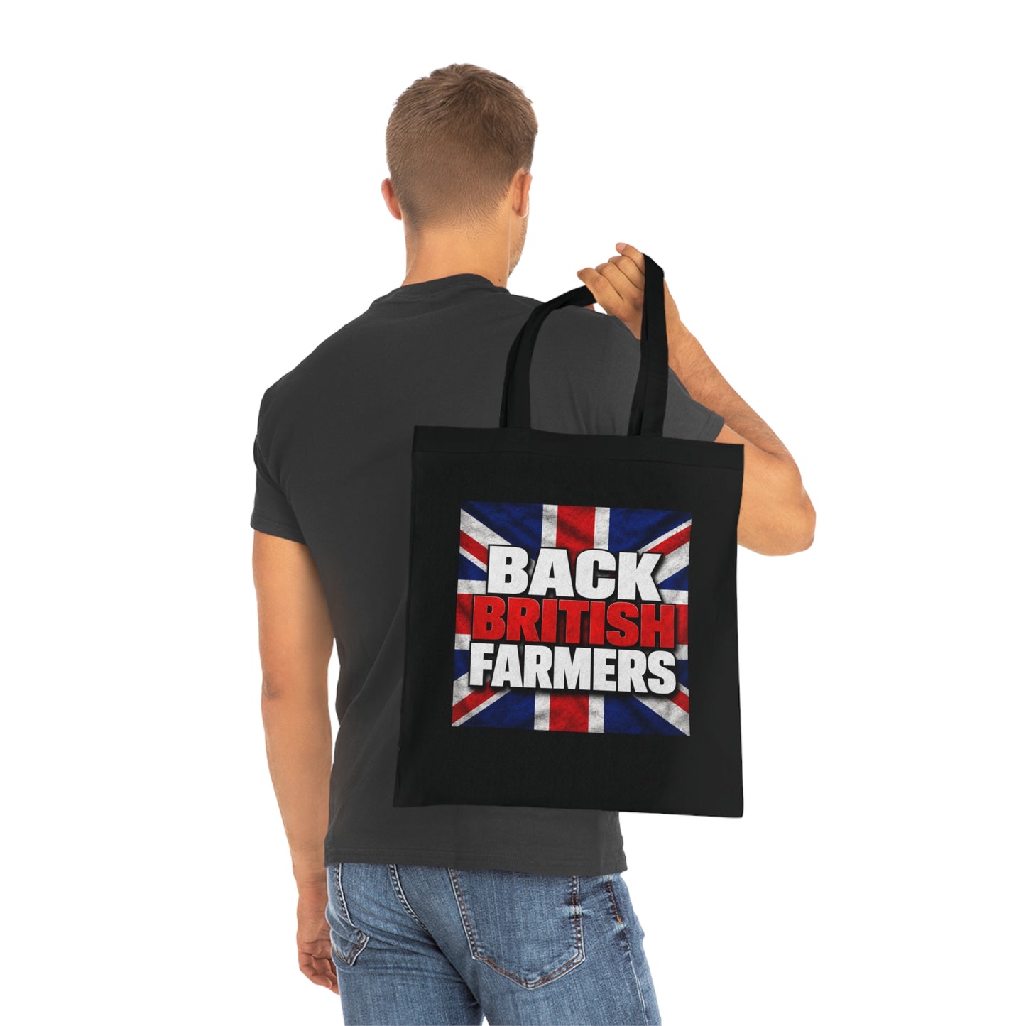 Back British Farmers Tote Bag — Union Jack Cotton Shopper