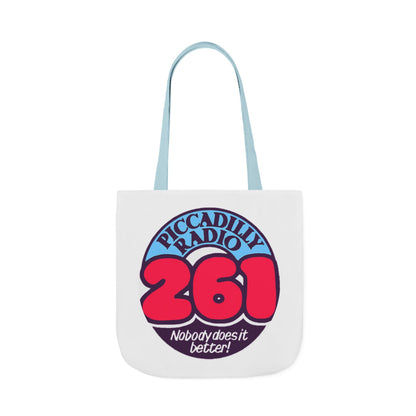 Tote Bag — Retro 'Piccadilly Radio 261' Vintage Logo Canvas Tote
