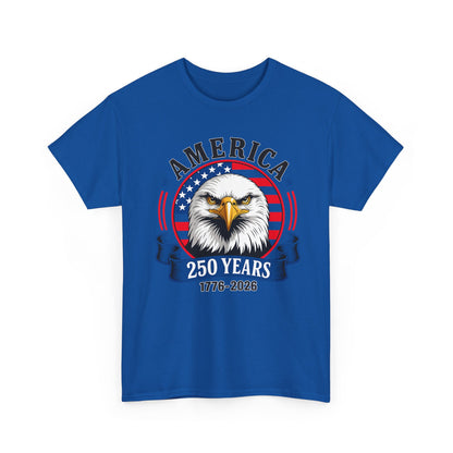 America 250 Years T-Shirt – Bald Eagle 1776–2026 Patriotic Tee