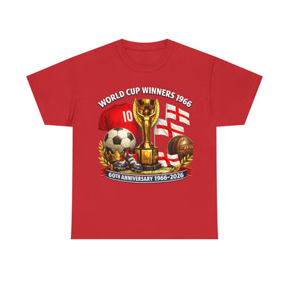 1966 World Cup Winners T‑Shirt — 60th Anniversary England Football Tribute