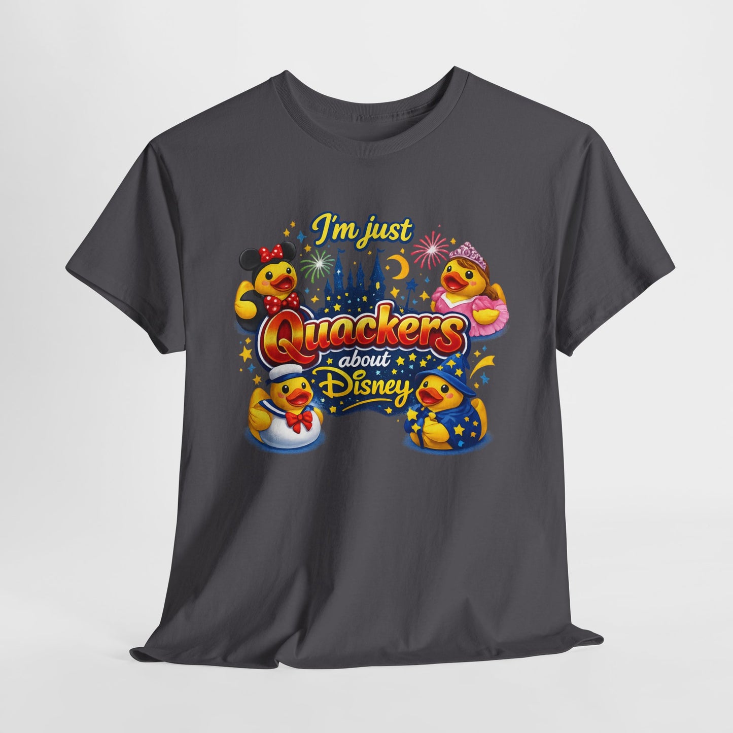 Quackers About Disney Rubber Duck Tee — "I'm Just Quackers About Disney" Graphic T-Shirt